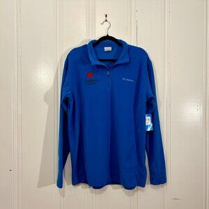 Blue Columbia Four Roses Branded Zipper Fleece